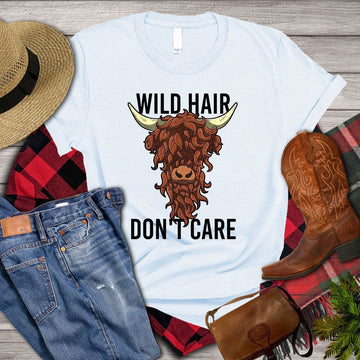 Farm T Shirt, Wild Hair Don't Care T Shirt, Farm Shirts, Funny Farm Shirts