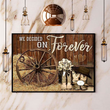 Farm We Decided On Forever Canvas, Farm Canvas, Farm Gift, Farm Home Decor