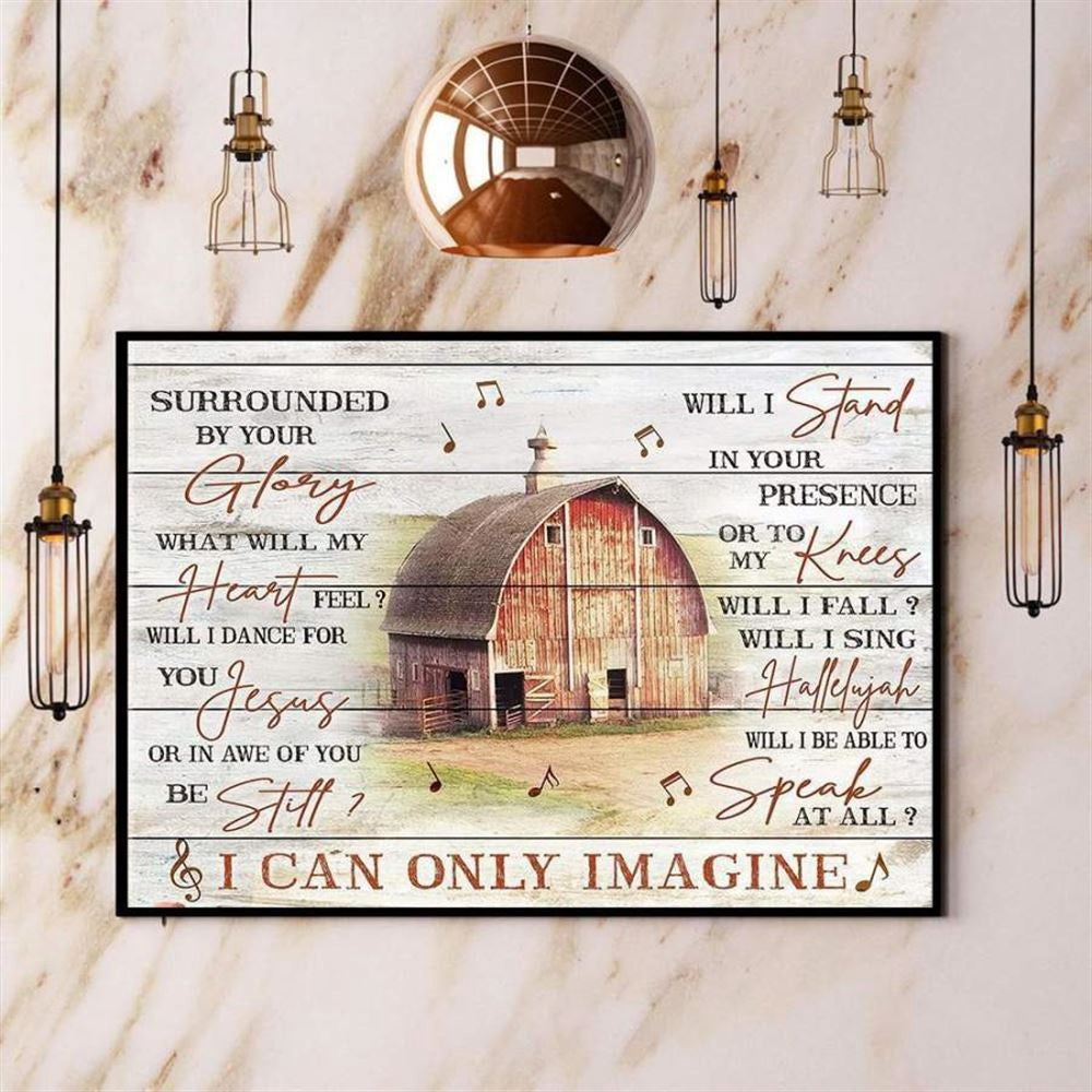 Farmer I Can Only Imagine Canvas, Farm Canvas, Farm Gift, Farm Home Decor