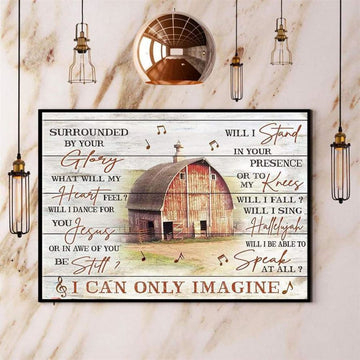 Farmer I Can Only Imagine Canvas, Farm Canvas, Farm Gift, Farm Home Decor