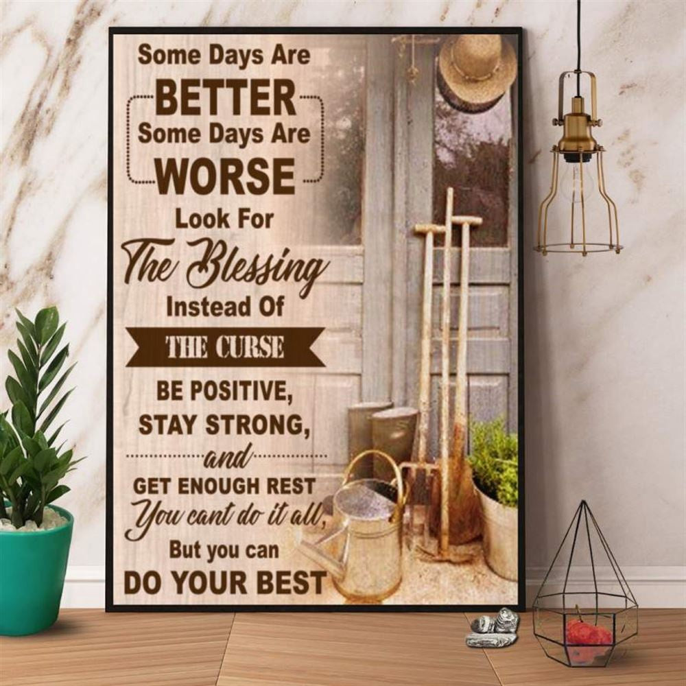 Farmer Some Days Are Better Some Days Are Worse Canvas, Farm Canvas, Farm Art Decor