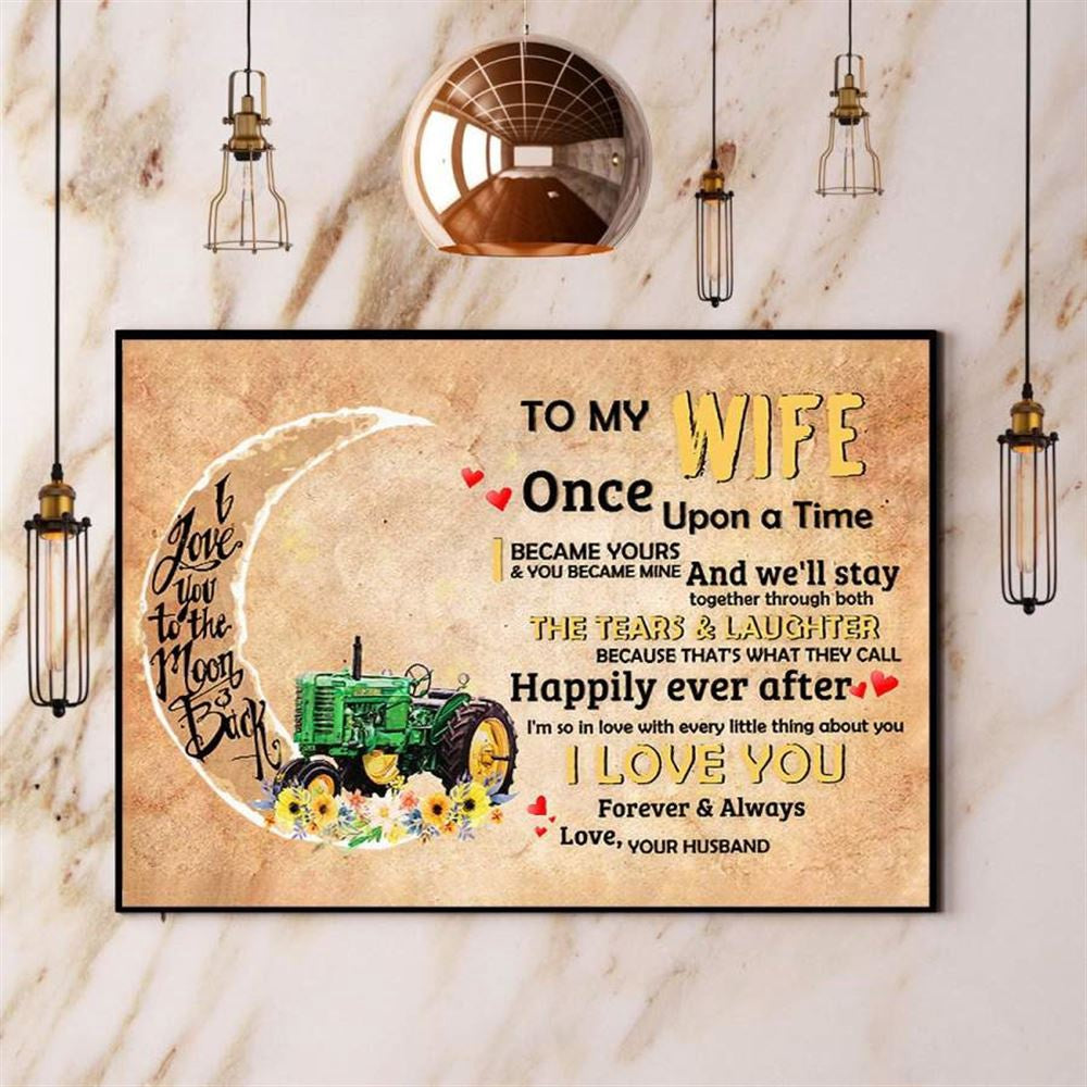 Farmers Husband To My Wife I', So In Love With Every Little Thing About You Floral Retro Vintage Gift Canvas, Farm Canvas, Farm Gift, Farm Home Decor