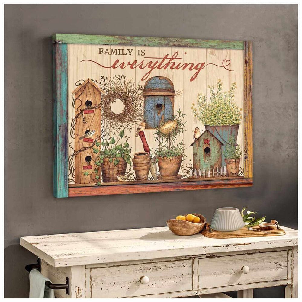 Farmhouse Canvas Family Is Everything Canvas, Farmhouse Canvas, Farm Gift, Farm Home Decor