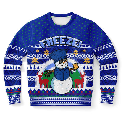 Freeze Snowman Ugly Christmas Sweater, Christmas Ugly Sweater, Sweater Xmas, Ugly Sweater