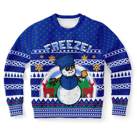 Freeze Snowman Ugly Christmas Sweater, Christmas Ugly Sweater, Sweater Xmas, Ugly Sweater