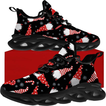 Funny Gnome Christmas Max Soul Shoes, Christmas Sneakers, Christmas Shoes, Christmas Clunky Sneaker