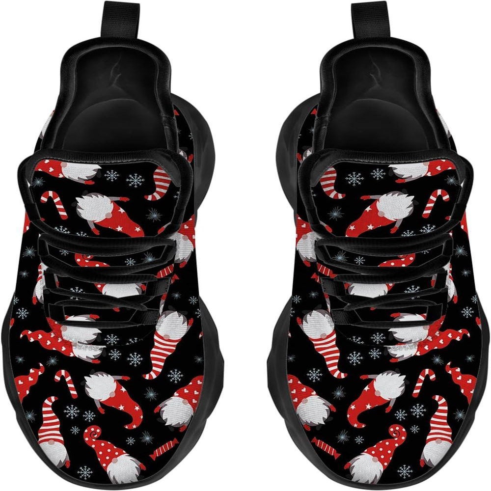 Funny Gnome Christmas Max Soul Shoes, Christmas Sneakers, Christmas Shoes, Christmas Clunky Sneaker