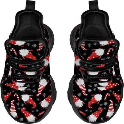 Funny Gnome Christmas Max Soul Shoes, Christmas Sneakers, Christmas Shoes, Christmas Clunky Sneaker