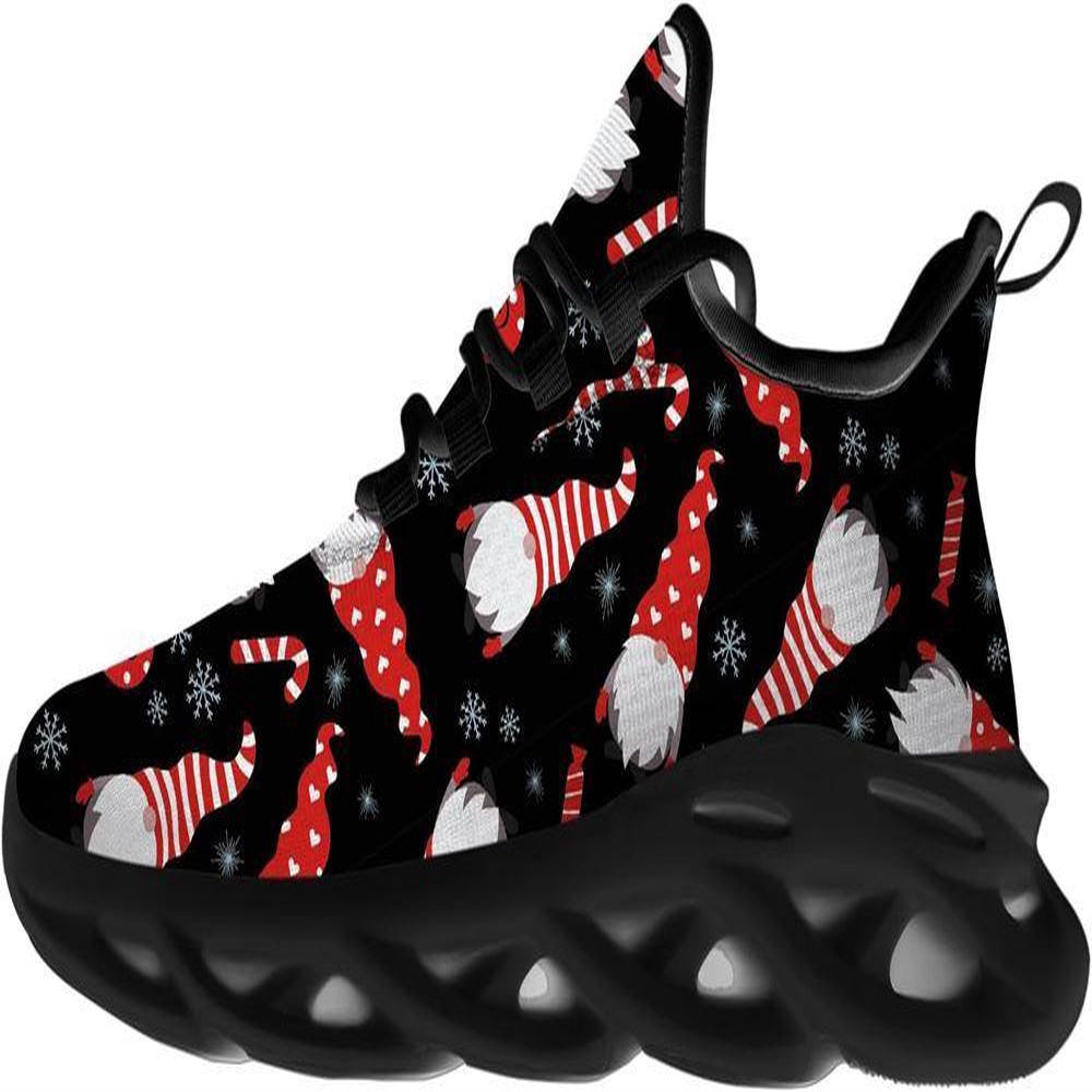 Funny Gnome Christmas Max Soul Shoes, Christmas Sneakers, Christmas Shoes, Christmas Clunky Sneaker