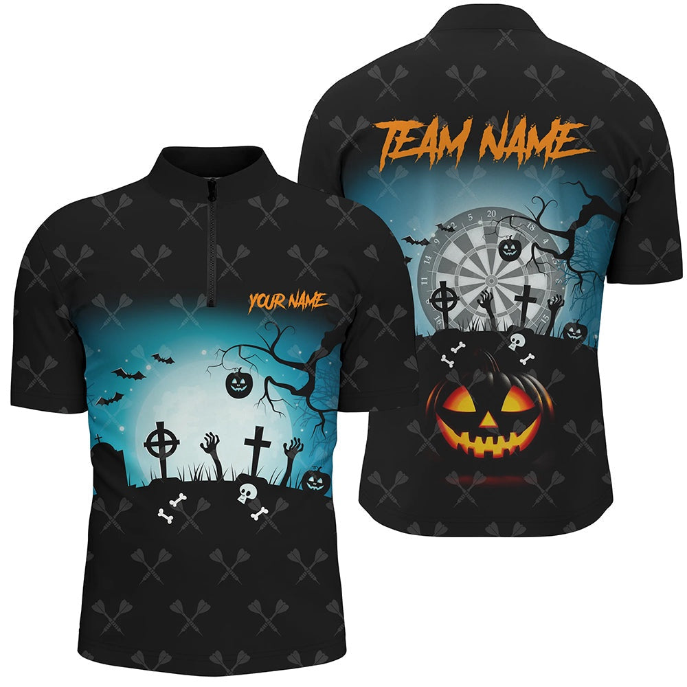 Funny Halloween Darts Shirts For Men Custom Halloween Shirts Gift For Darts Lover, Darts Appare, Darts Team Jersey Shirt