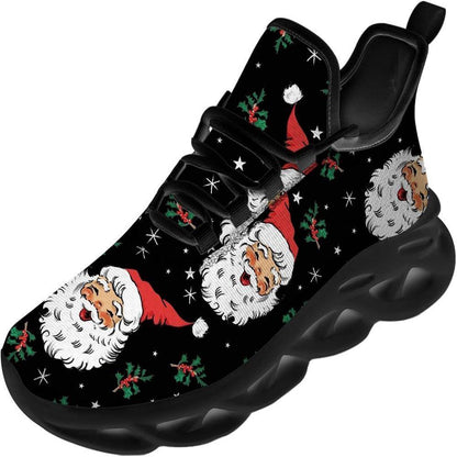 Funny Santa Claus Max Soul Shoes, Christmas Sneakers, Christmas Shoes, Christmas Clunky Sneaker