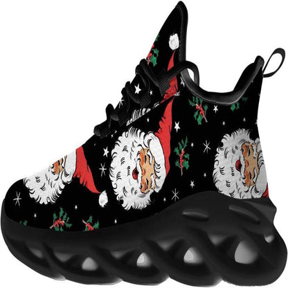 Funny Santa Claus Max Soul Shoes, Christmas Sneakers, Christmas Shoes, Christmas Clunky Sneaker