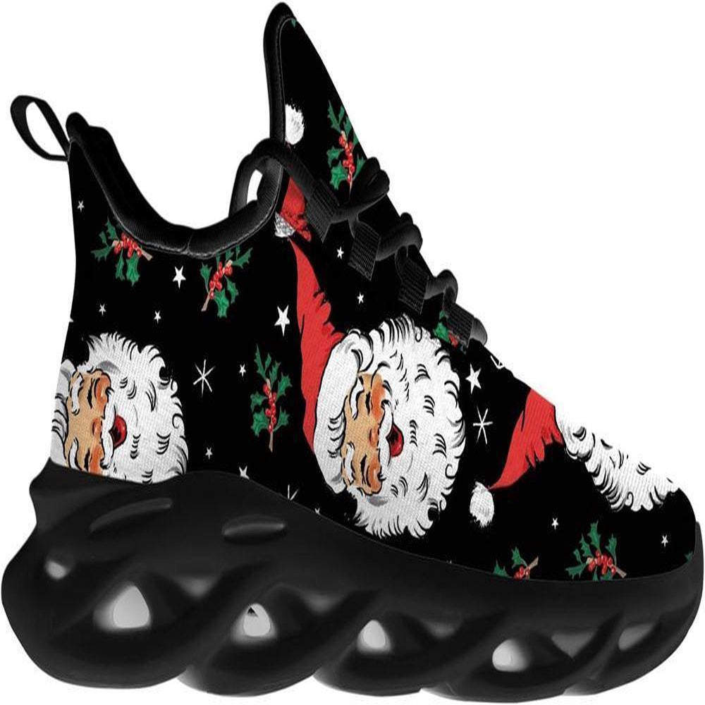 Funny Santa Claus Max Soul Shoes, Christmas Sneakers, Christmas Shoes, Christmas Clunky Sneaker