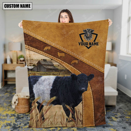 Galloway Custom Name Blanket Collection, Farm Blanket, Farm Animal Blanket