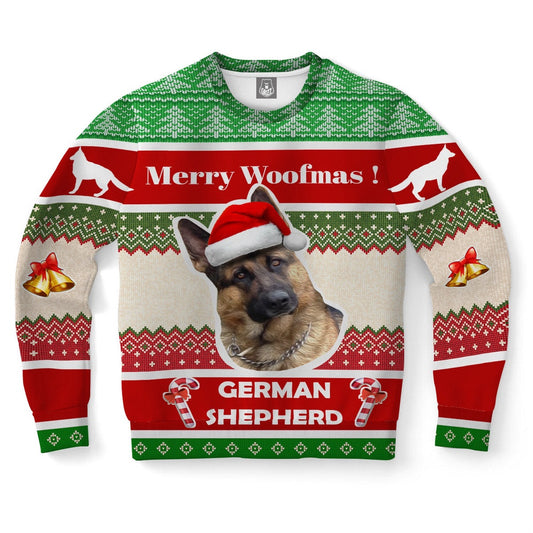 German Shepherd Dog Ugly Christmas Sweater, Christmas Ugly Sweater, Sweater Xmas, Ugly Sweater