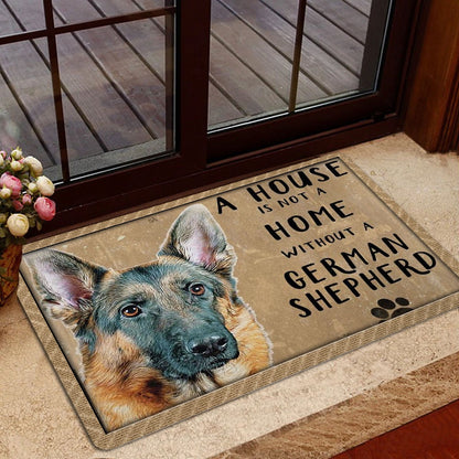 German Shepherd Welcome Doormat, A House Is Not A Home Without German Shepherd Gift For Dog Lover Welcome Doormat, Pets Home Decor Door Mat