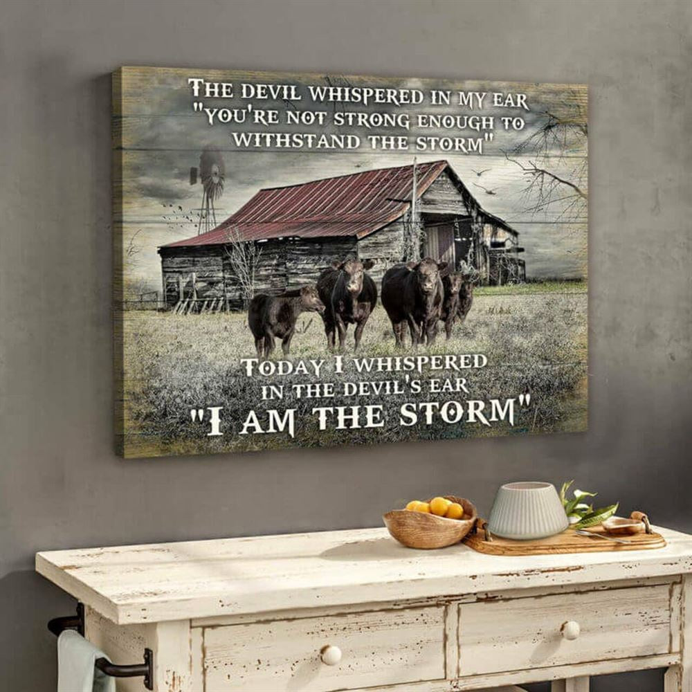 Gifts For Cow Lovers, Farm And Angus Cows Canvas And Poster, Wall Decor, Canvas Instructure, Farmhouse Canvas, Farm Gift, Farm Home Decor