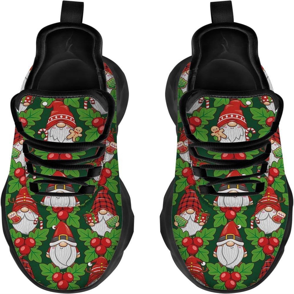 Gnome Christmas Max Soul Shoes, Christmas Sneakers, Christmas Shoes, Christmas Clunky Sneaker