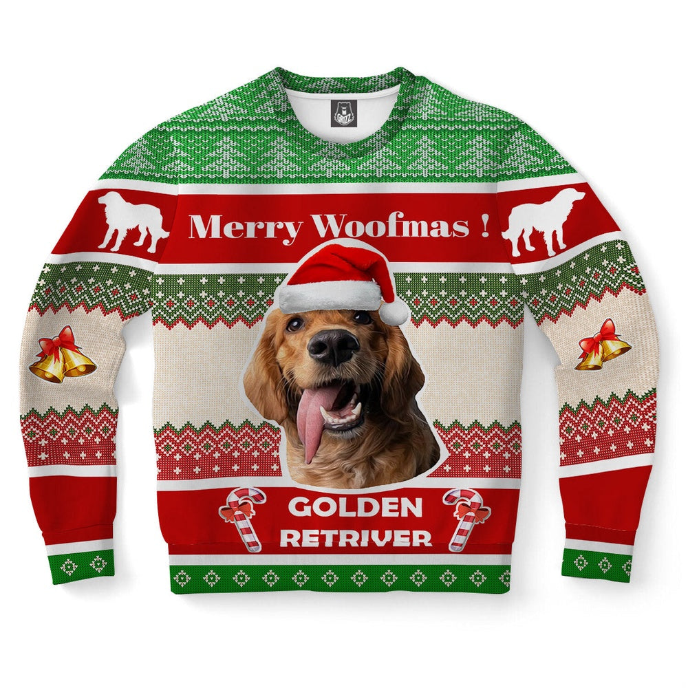 Golden Retriever Dog Ugly Christmas Sweater, Christmas Ugly Sweater, Sweater Xmas, Ugly Sweater