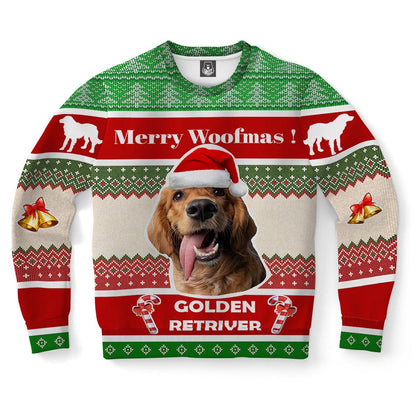Golden Retriever Dog Ugly Christmas Sweater, Christmas Ugly Sweater, Sweater Xmas, Ugly Sweater