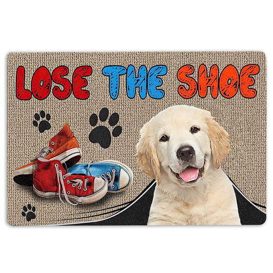 Golden Retriever Welcome Doormat, Golden Retriever Lose The Shoes Gift For Dog Puppy Pet Lover Welcome Doormat, Pets Home Decor Door Mat
