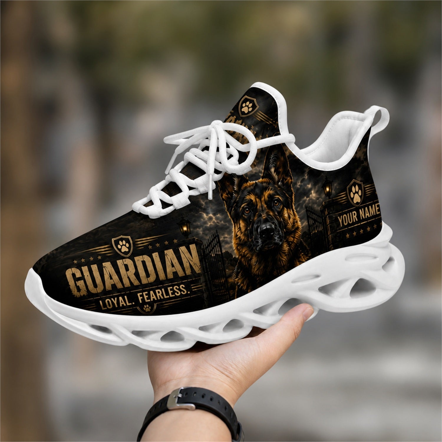Custom Name Guardian Veteran Wolf Max Soul Shoes, Veteran Sneaker