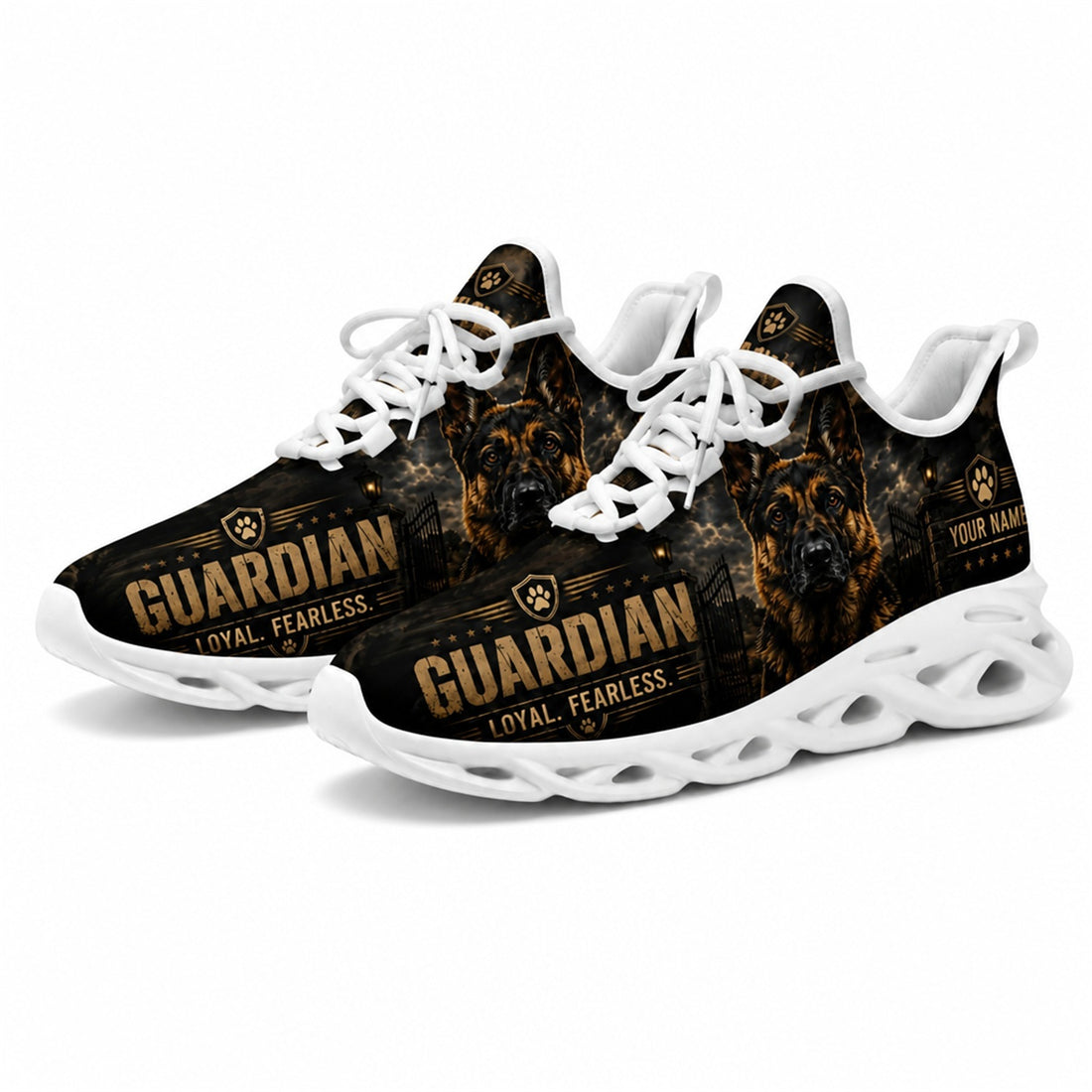 Custom Name Guardian Veteran Wolf Max Soul Shoes, Veteran Sneaker