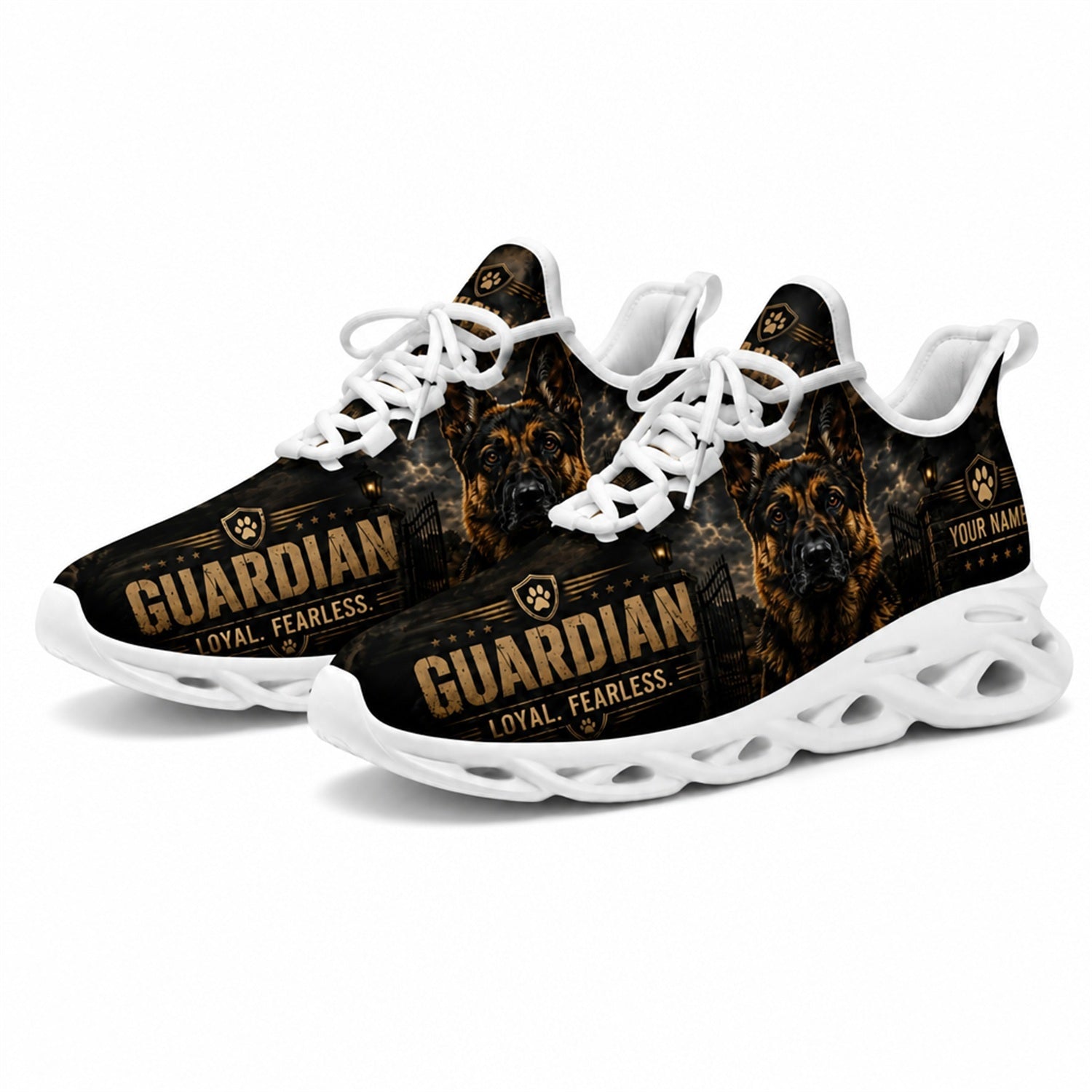 Custom Name Guardian Veteran Wolf Max Soul Shoes, Veteran Sneaker