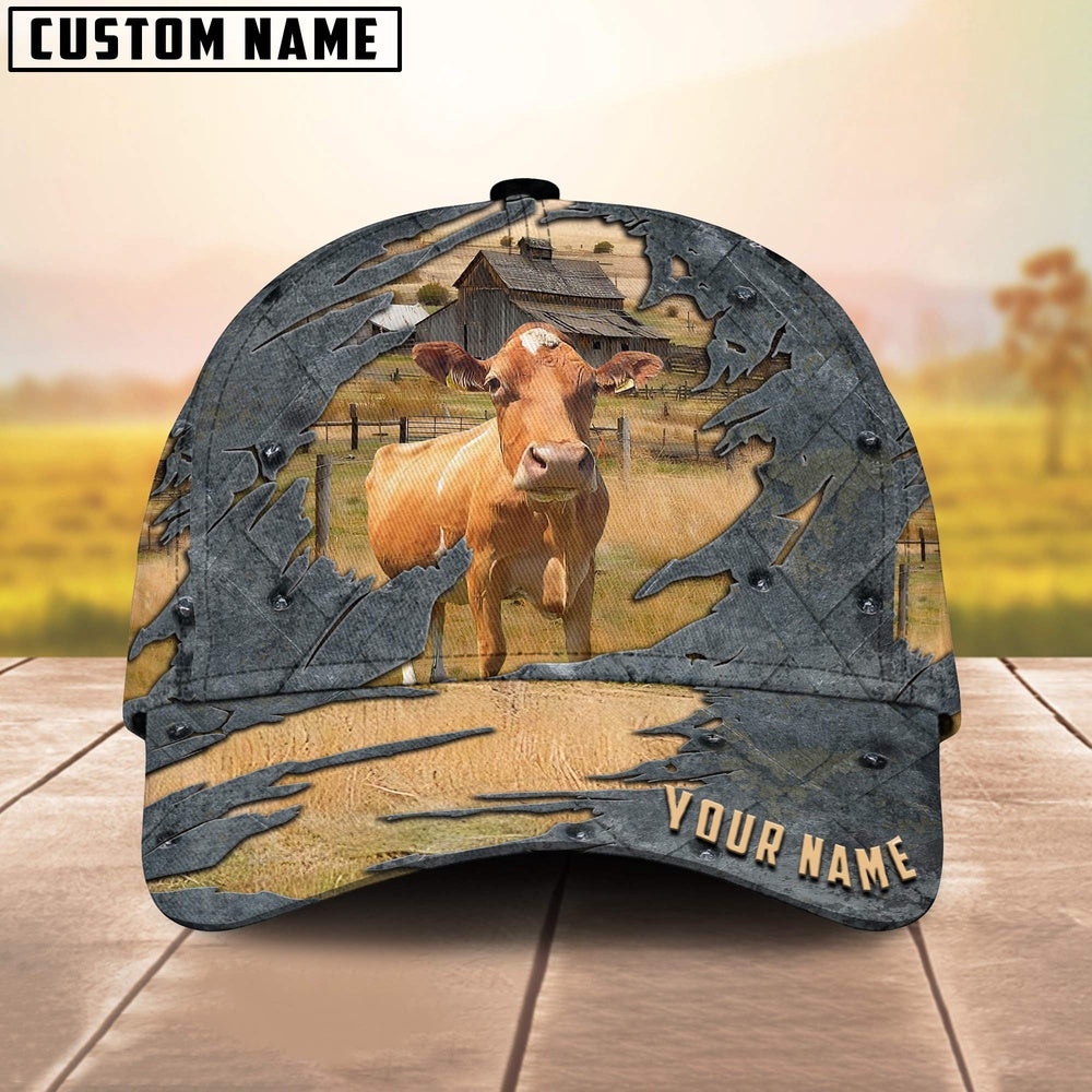 Guernseys Customized Name Cap, Farmer Cap, Vintage Farmer Hat, Mens Farmer Hats, Cap For Farmers