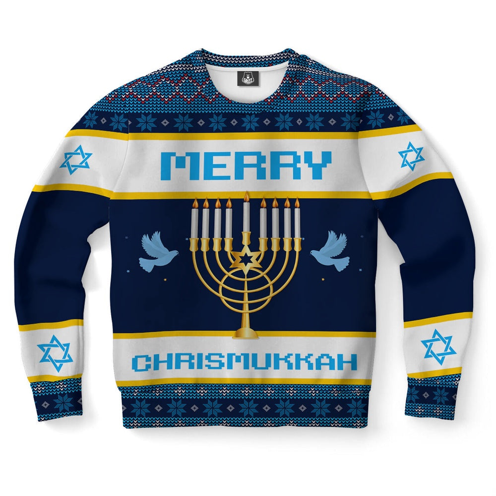 Hanukkah Merry Chrismukkah Ugly Christmas Sweater, Christmas Ugly Sweater, Sweater Xmas, Ugly Sweater
