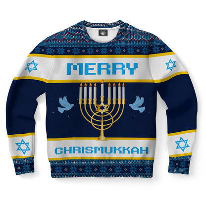 Hanukkah Merry Chrismukkah Ugly Christmas Sweater, Christmas Ugly Sweater, Sweater Xmas, Ugly Sweater