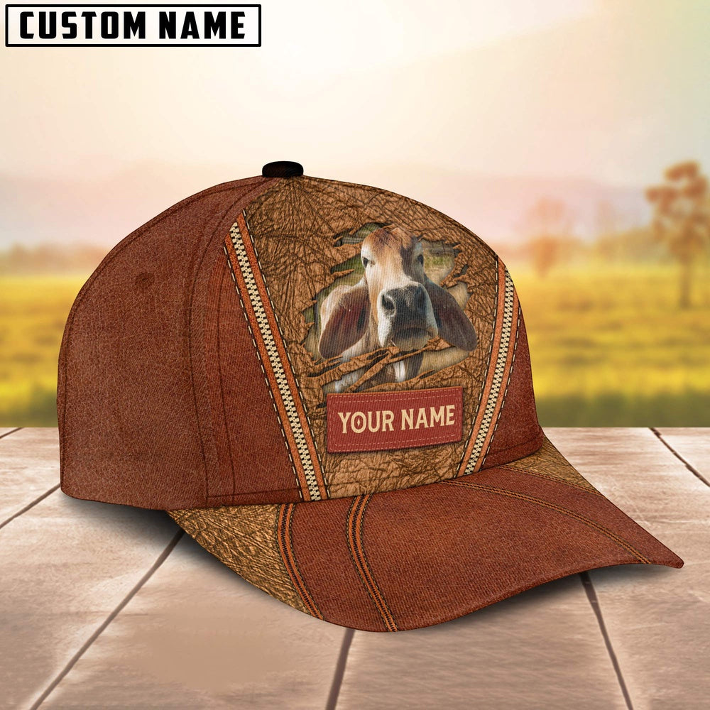 Happy Brahman Customized Name Cap, Farmer Cap, Vintage Farmer Hat, Mens Farmer Hats, Cap For Farmers