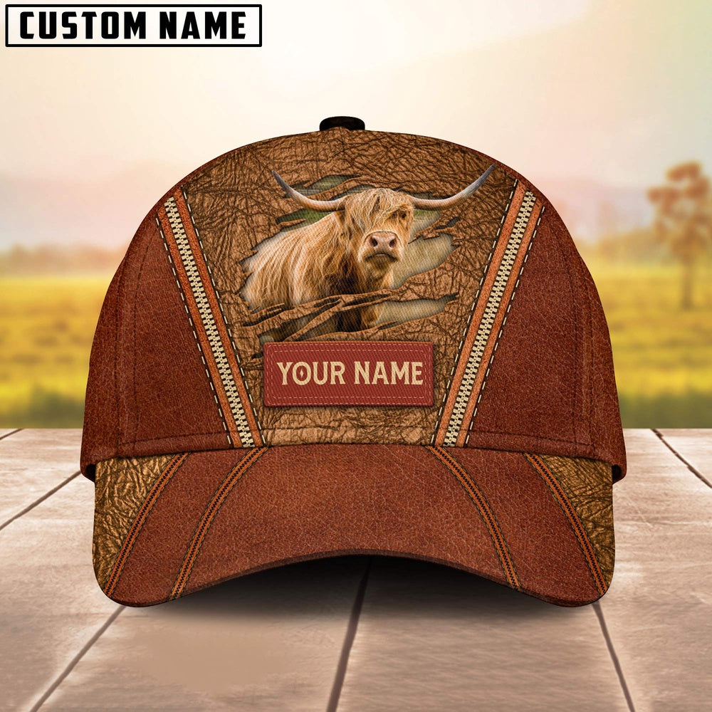 Happy Highland Customized Name Cap, Farmer Cap, Cap For Farmers, Best Farm Hat, Farm Use Hat
