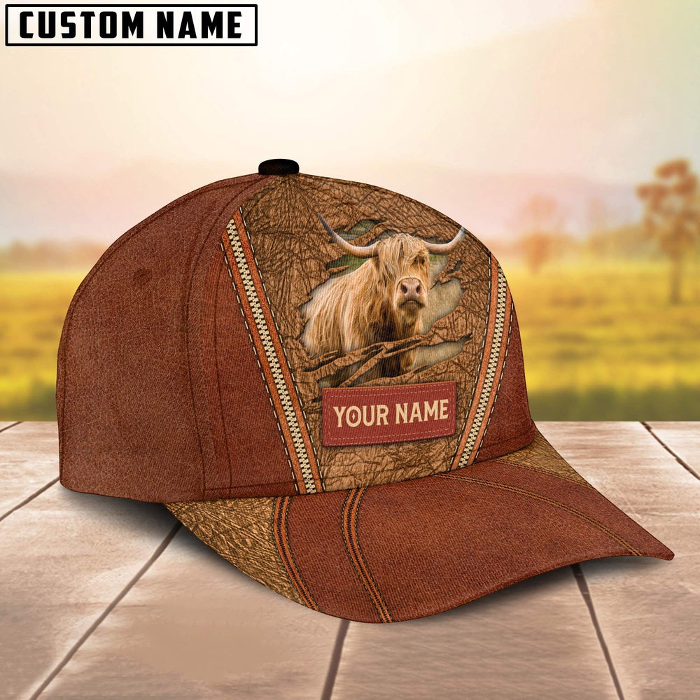 Happy Highland Customized Name Cap, Farmer Cap, Cap For Farmers, Best Farm Hat, Farm Use Hat