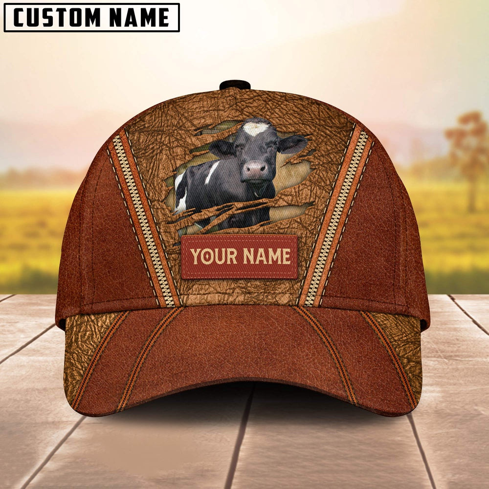 Happy Holstein Customized Name Cap, Farmer Cap, Cap For Farmers, Best Farm Hat, Farm Use Hat
