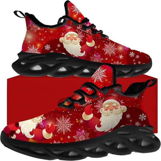 Happy Santa Claus Max Soul Shoes, Christmas Sneakers, Christmas Shoes, Christmas Clunky Sneaker