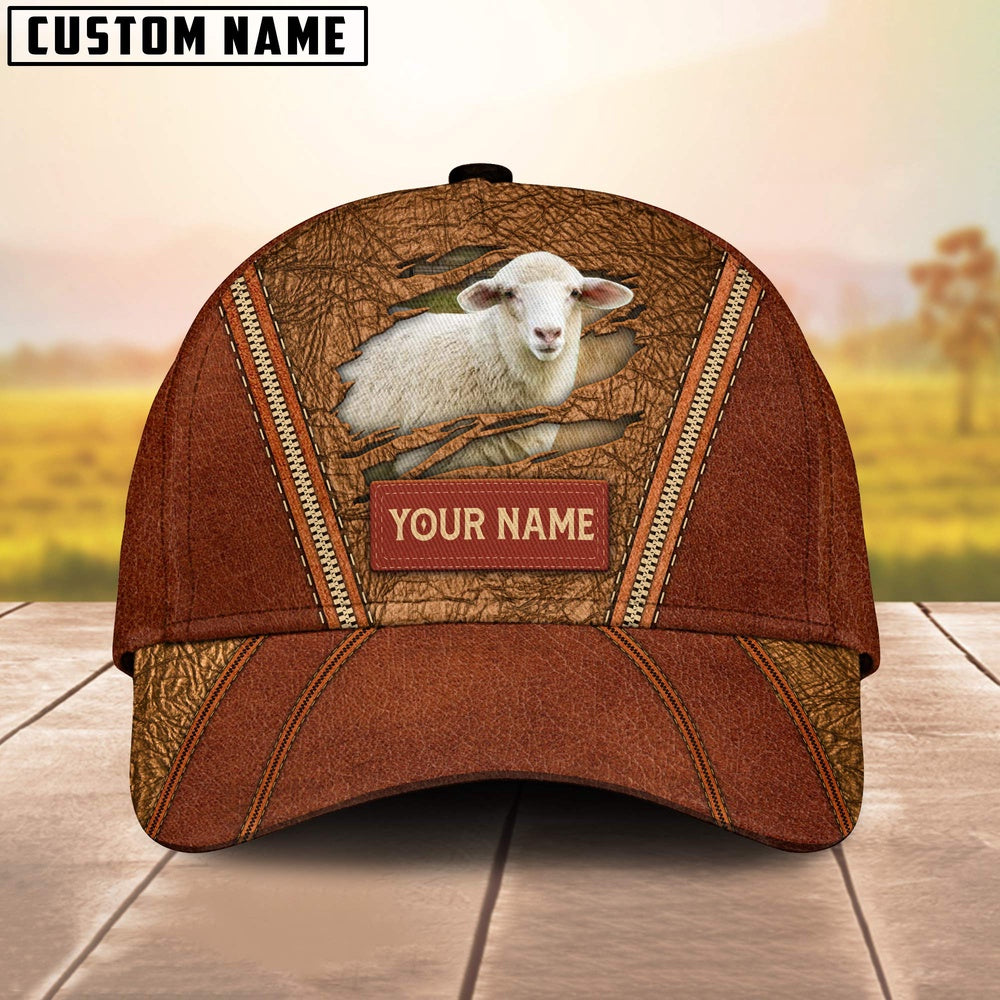 Happy Sheep Customized Name Cap, Farmer Cap, Cap For Farmers, Best Farm Hat, Farm Use Hat