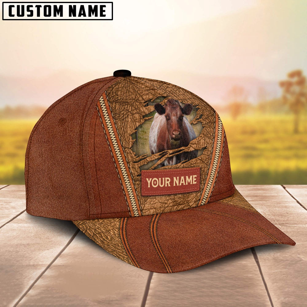 Happy Shorthorn Customized Name Cap, Farmer Cap, Cap For Farmers, Best Farm Hat, Farm Use Hat