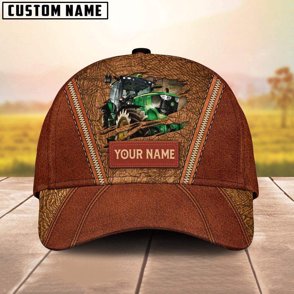 Happy Tractor Customized Name Cap, Farmer Cap, Cap For Farmers, Best Farm Hat, Farm Use Hat