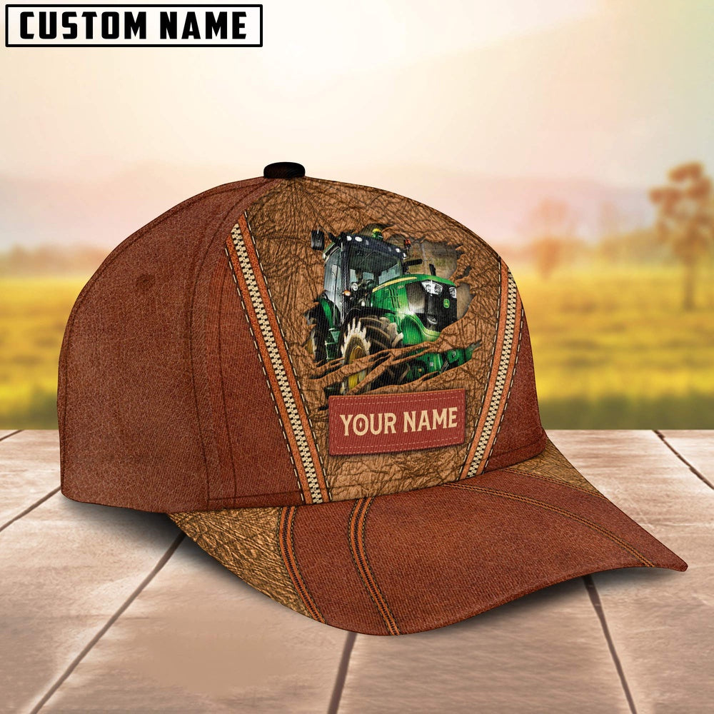 Happy Tractor Customized Name Cap, Farmer Cap, Cap For Farmers, Best Farm Hat, Farm Use Hat