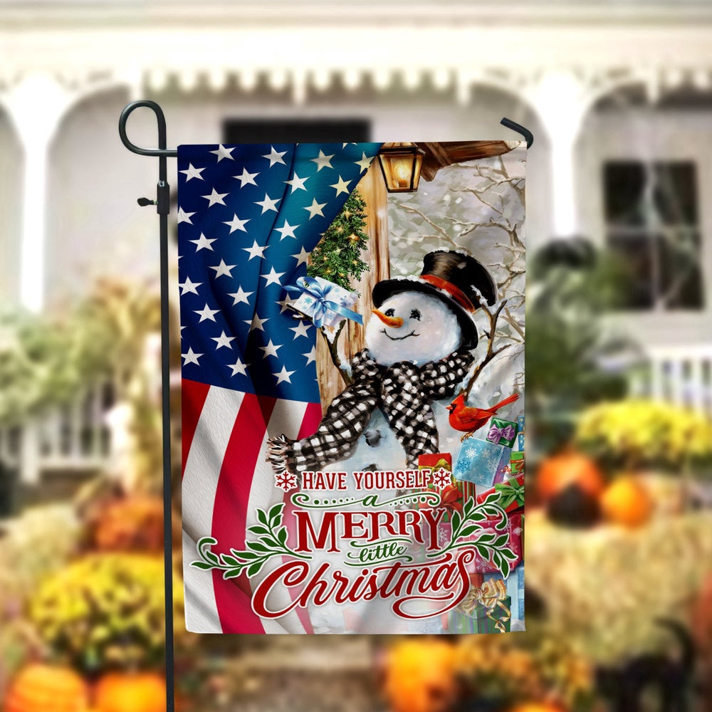 Have Yourself A Merry Little Christmas Garden FlagXmas, Garden Flags, Outdoor Xmas Flags, Christmas Outdoor Decor