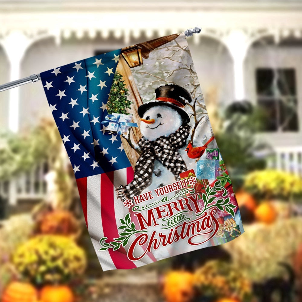 Have Yourself A Merry Little Christmas Garden FlagXmas, Garden Flags, Outdoor Xmas Flags, Christmas Outdoor Decor