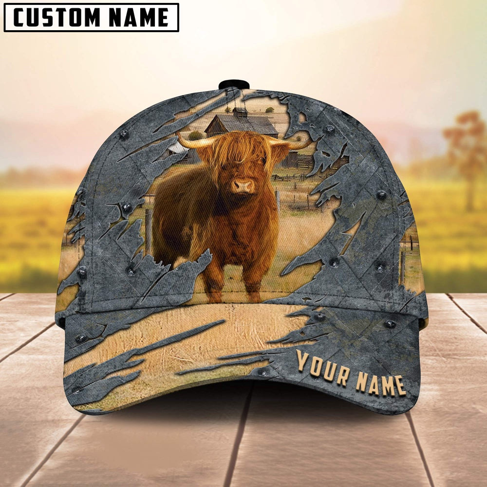 Highland Customized Name Cap, Farmer Cap, Cap For Farmers, Best Farm Hat, Farm Use Hat