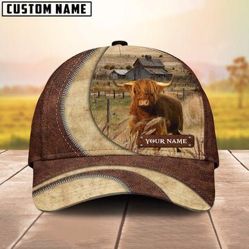 Highland Customized Name Farm Barn Cap, Farmer Cap, Cap For Farmers, Best Farm Hat, Farm Use Hat