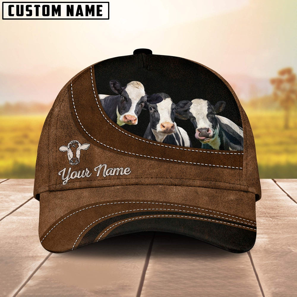 Holstein Happiness Customized Name Cap, Farmer Cap, Cap For Farmers, Best Farm Hat, Farm Use Hat