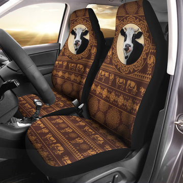 Holstein Pattern All Over Printed 3D Car Seat Cover, Car Seat Cover, Farm Car Seat Cover, Pet Seat Covers