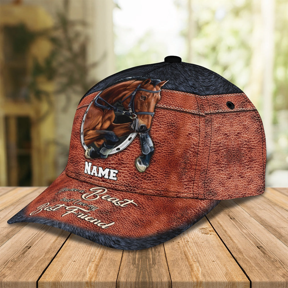 Horse Best Friend Customized Name Cap, Farmer Cap, Cap For Farmers, Best Farm Hat, Farm Use Hat