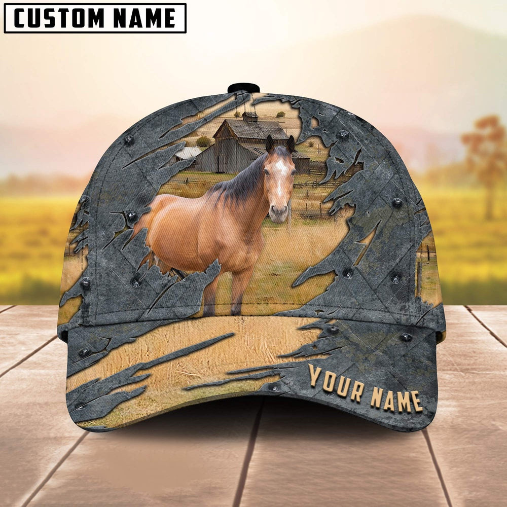 Horse Customized Name Cap, Farmer Cap, Cap For Farmers, Best Farm Hat, Farm Use Hat