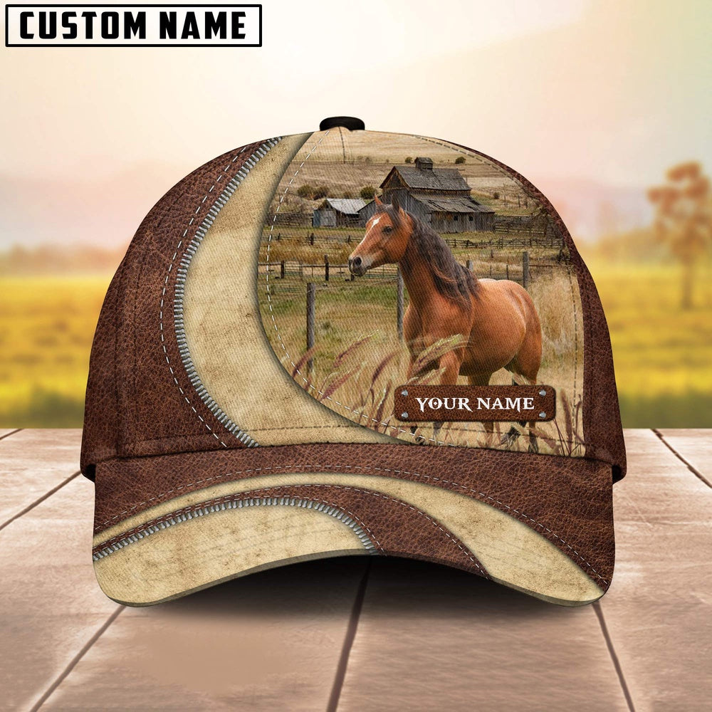 Horse Customized Name Farm Barn Cap, Farmer Cap, Cap For Farmers, Best Farm Hat, Farm Use Hat