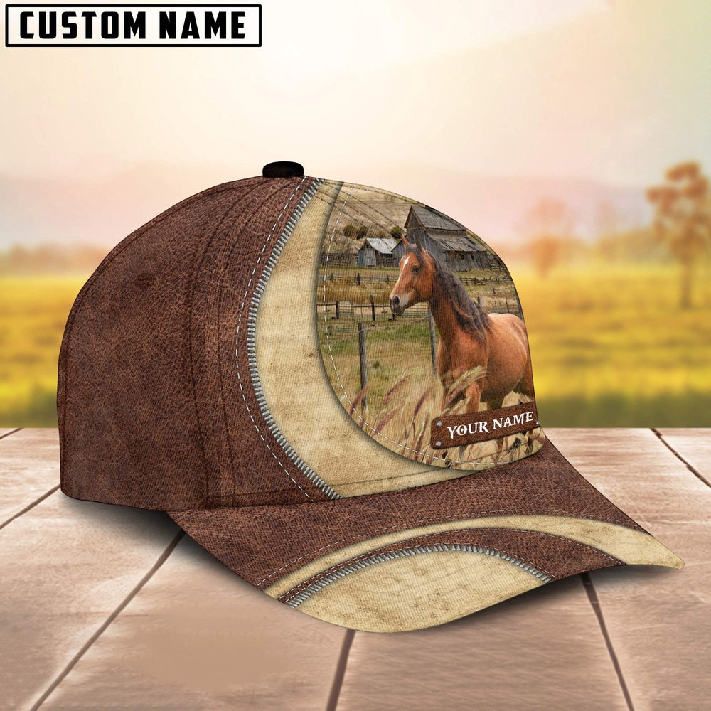 Horse Customized Name Farm Barn Cap, Farmer Cap, Cap For Farmers, Best Farm Hat, Farm Use Hat
